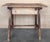 Early 20Th Century French Oak Work Table with One Drawer of and Wood Knob Handle