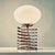 Metal Large Mid-Century Modern Spring M Spiral Lamp in Opal Glass by Ingo Maurer for Honsel, 1969 For Sale - Image 7 of 12