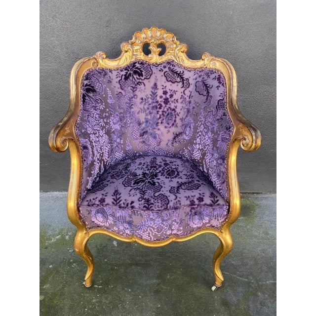 Late 19th Century Vintage Italian Giltwood Chair For Sale - Image 13 of 13