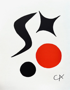 Calder Lithograph Cahier 20 a Meme La Pierre 1982