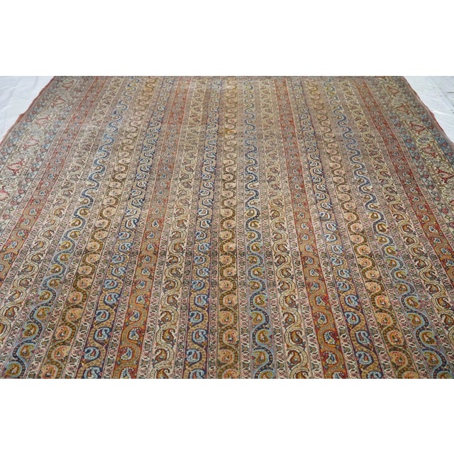 Textile Extremely Fine Persian Qum Wool Rug 7'11'' X 10'11'' For Sale - Image 7 of 10