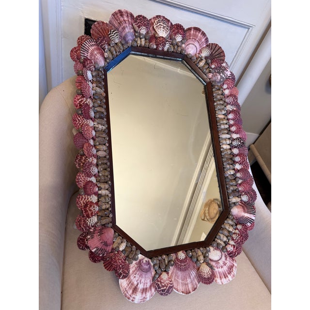 Antique Mirror With Shells For Sale - Image 10 of 10