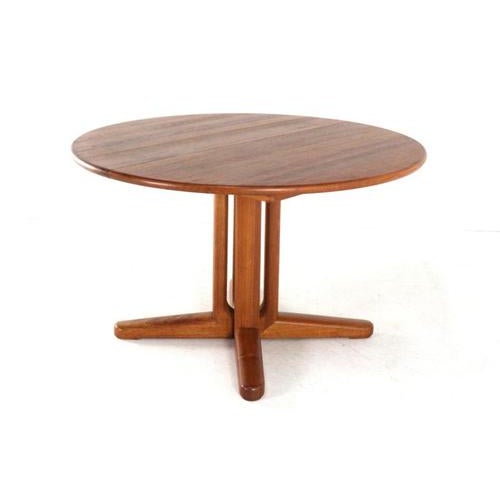 Danish Round Extendable Sindal Dining Table For Sale - Image 9 of 16