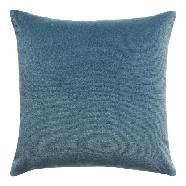 The House of Scalamandré Indus Pillow, Teal For Sale