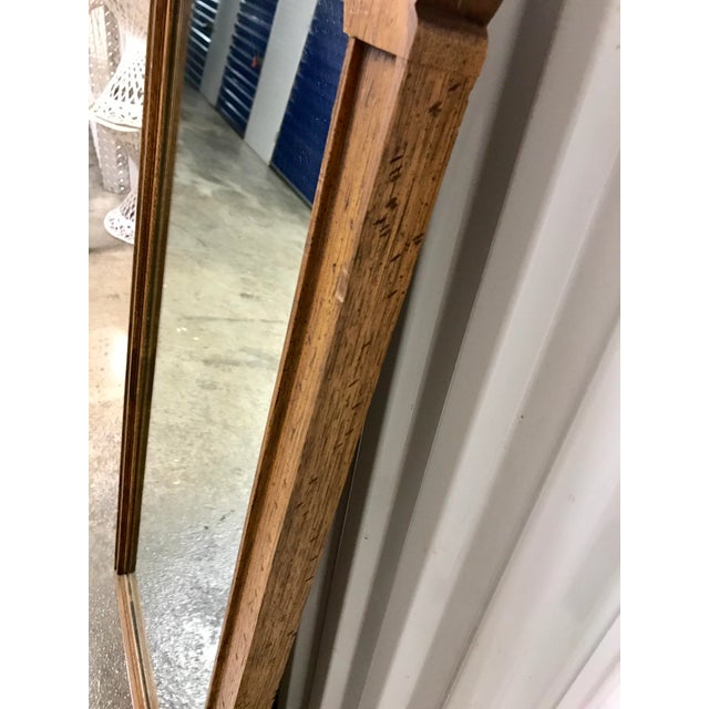 Thomasville 1969 Large Stroupe Collection Mirror With Wood Frame Chairish