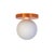 Minimal from top to bottom. This black flush mount pairs a metal base with a soft glass globe. Cool, calm, and quietly...