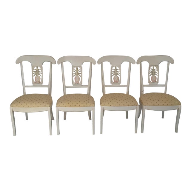 Ethan Allen Legacy Solid Wood Dining Chairs Set of 4 Chairish