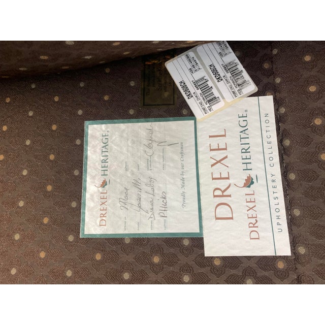 Drexel Drexel Accent Side Club Chairs. Matching Set Pair For Sale - Image 4 of 7
