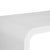 Worlds Away Matthew Izzo Home - Newbury White Linen Waterfall Edge Coffee Table For Sale - Image 4 of 4