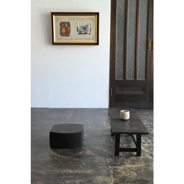 This is an antique wooden table thought to have been used in ordinary homes and farmhouses in Japan sometime between the...