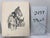 1940s 1940s Original Signed Graphite Illustration of Equestrian With Horse & Hound, 11 X 8.75 In. For Sale - Image 5 of 5