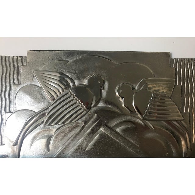 Marius-Ernest Sabino French Art Deco Bird Sconces With Geometric Motif by Sabino - a Pair For Sale - Image 4 of 13