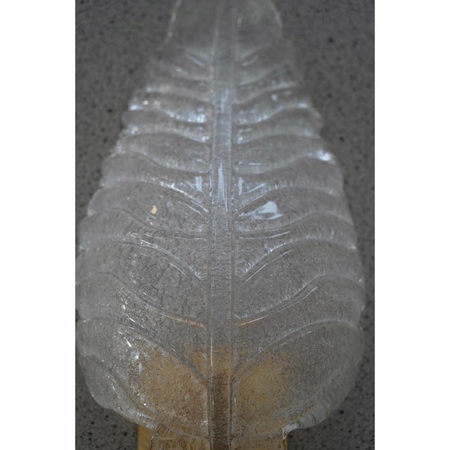 Metal Murano Art Glass Graniglia Transparent and Brass Wall Light and Sconces, 2000 For Sale - Image 7 of 10
