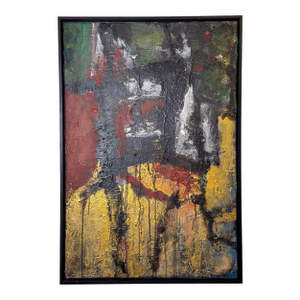 Portrait Abstract by Beverly Myers Modern Painter, School of Wolf Kahn