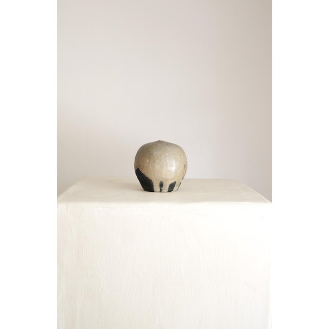 Vintage signed studio pottery. Single stem vase