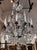 19th Century Style French Crystal & Bronze Patinated Chandelier.