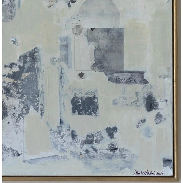 2018 “Note to Self” Large Acrylic on Canvas by Sandy Walker - For Sale - Image 4 of 8