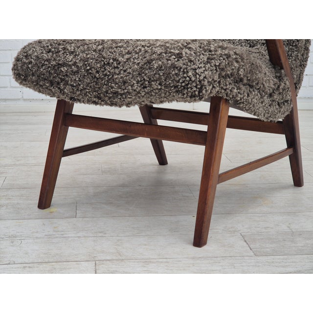 Vintage Danish Armchair in Beech Wood, 1960s For Sale - Image 18 of 18