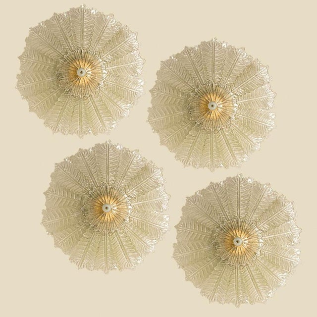 Murano Glass Ceiling Light in the style of Barovier, 1970s For Sale - Image 9 of 18