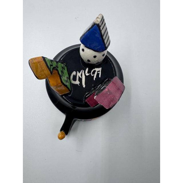 1990s McGovney Camarot Postmodern Footed Ceramic Art Mug, 1997 For Sale - Image 5 of 5