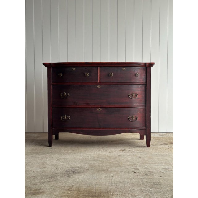 Antique Serpentine Mahogany Chest of Drawers, C. 1890 For Sale - Image 16 of 16