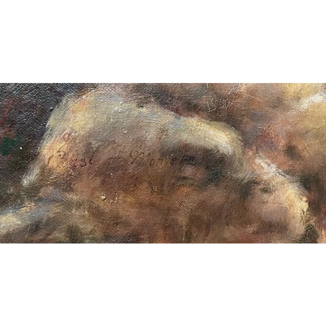 Antique California School Coast of Monterey Signed Illegible Oil Painting -wood? For Sale - Image 4 of 12