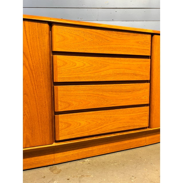 Mid-Century Modern Mid 20th Century Nordic Teak Sideboard, Made in Canada For Sale - Image 3 of 12