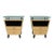Pair of Enrique Garcel Post Modern Designer Nightstands For Sale