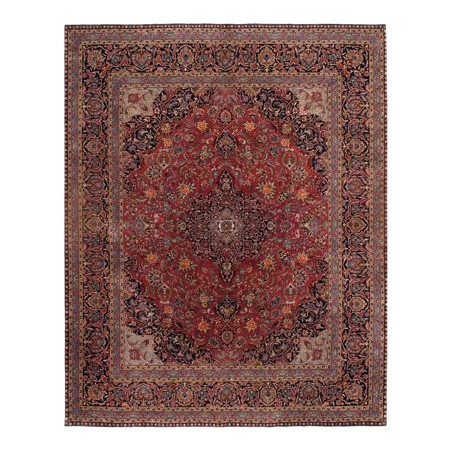 2020s Red Persian Kashan Design For Sale