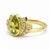 Lotus Gold Ring With Peridot Silver, Gold, Size 6 For Sale - Image 4 of 5