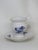 Italian Richard Ginori Italy White Blue Floral Porcelain Coffee Cup and Saucer 4694b For Sale - Image 3 of 15