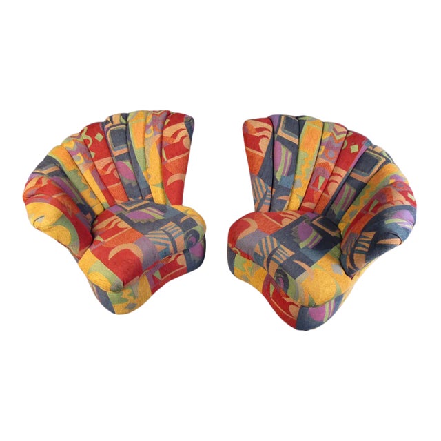 Colorful Mid-Century Modern Designer Club Chairs For Sale