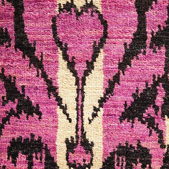 Contemporary Modern Collection Hand-Knotted Area Rug - Ivory 6' 0" x 12' 1" For Sale - Image 3 of 4