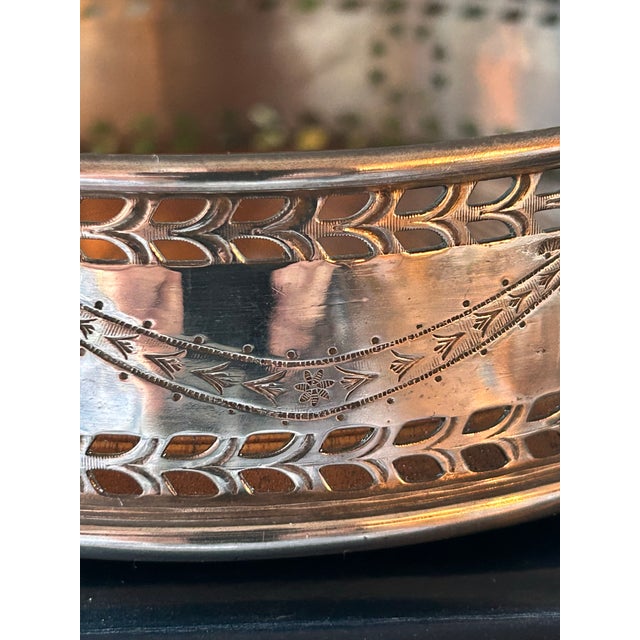 Late 20th Century Vintage Kirk Stieff Silver Plate Wine Coaster for the Smithsonian For Sale - Image 5 of 8