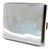 Plain Silver Cigarette Case with Exposed Strips For Sale