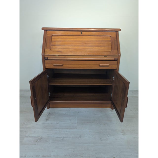 Secretary Desk in Teak For Sale - Image 3 of 15