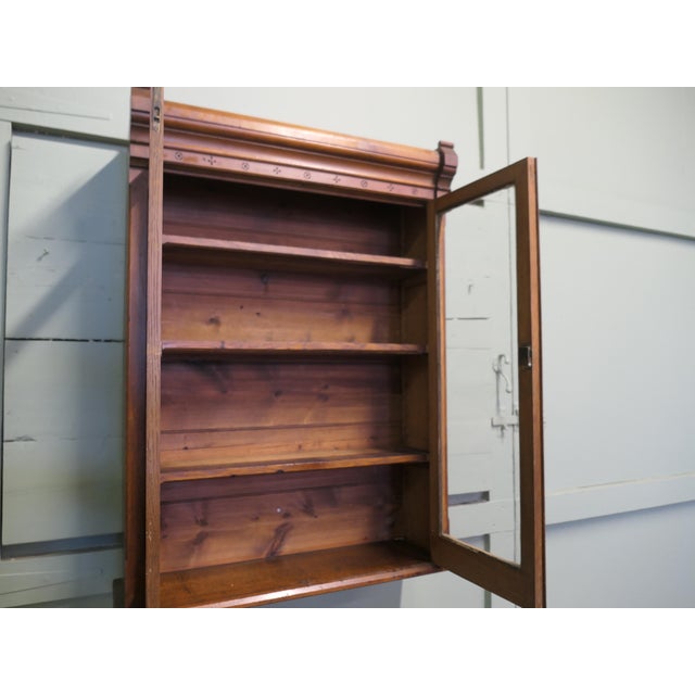Arts and Crafts Wall Hanging Glazed Cabinet For Sale - Image 4 of 8
