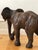 Vintage Handcrafted Leather Elephant Statue For Sale - Image 4 of 9