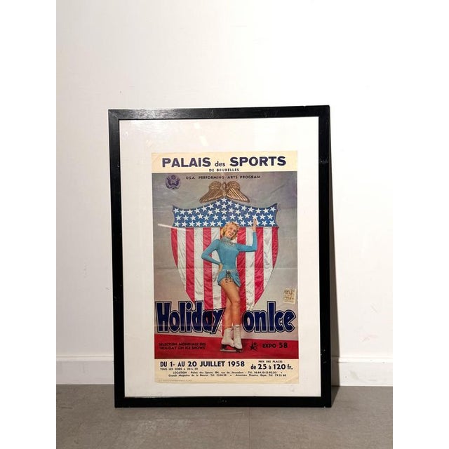Expo 58 Holiday on Ice Poster, 1958 For Sale - Image 4 of 5