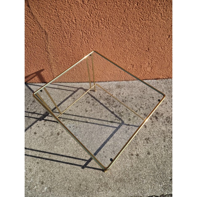 Mid-Century Modern Mid-Century Brass and Glass Coffee Table, Italy, 1960s For Sale - Image 3 of 6