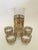 1960s Mid-Century Modern Culver Sallye Martini Pitcher & Four Footed Glasses- 6 Pieces Very Retro! For Sale - Image 5 of 5