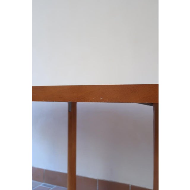 Metal Large Scandinavian Modern Dining Table with Boat-Shaped Top, 1980s For Sale - Image 7 of 18