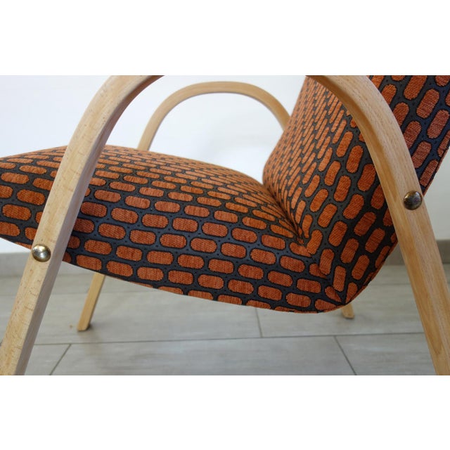Vintage Bow Wood Armchair from Steiner, 1950s For Sale - Image 6 of 14