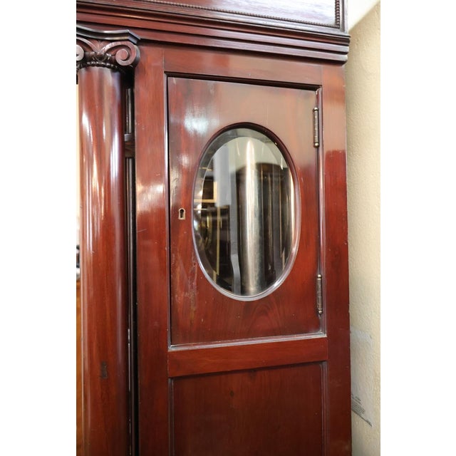 Late 19th Century Antique Late 19th Century Victorian Mahogany 9 Tube Tall Case Grandfather Clock For Sale - Image 5 of 17