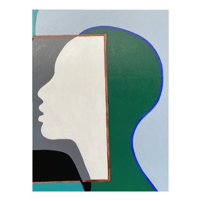 Marie Bec, Composition, 2022, Mixed Media & Acrylic on Canvas For Sale