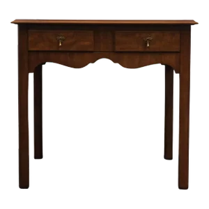 Kindel Furniture Grand Rapids, MI Bookmatched Walnut Mediterranean Style 26" Square Accent End Table