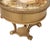 Gold Hollywood Regency Ornate Gilt Kidney Side Table With Drawer and Églomisé-Style Top For Sale - Image 8 of 14