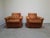 Textile Mid-Century Modern Czech Lounge Armchairs with Rolling Casters, 1970, Set of 2 For Sale - Image 7 of 18