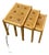 Danish Modern Teak Tile Top Nesting Tables by Willy Ryomgard Mobelfabriken For Sale