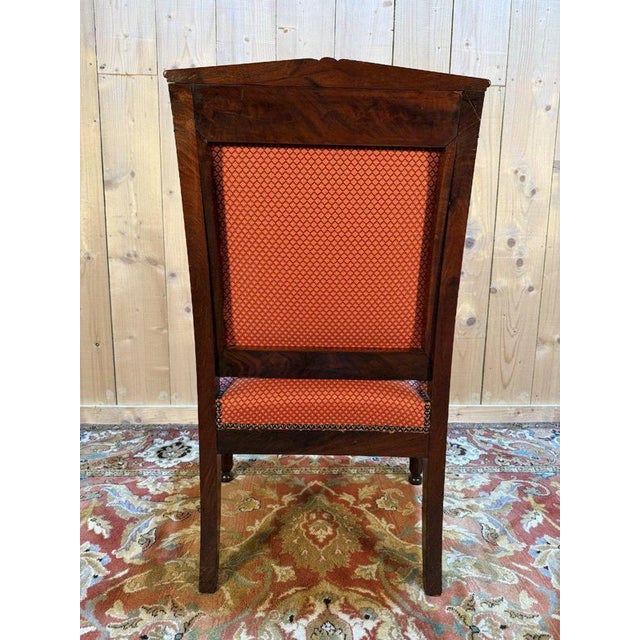 Empire Lounge Chair in Mahogany For Sale - Image 6 of 8